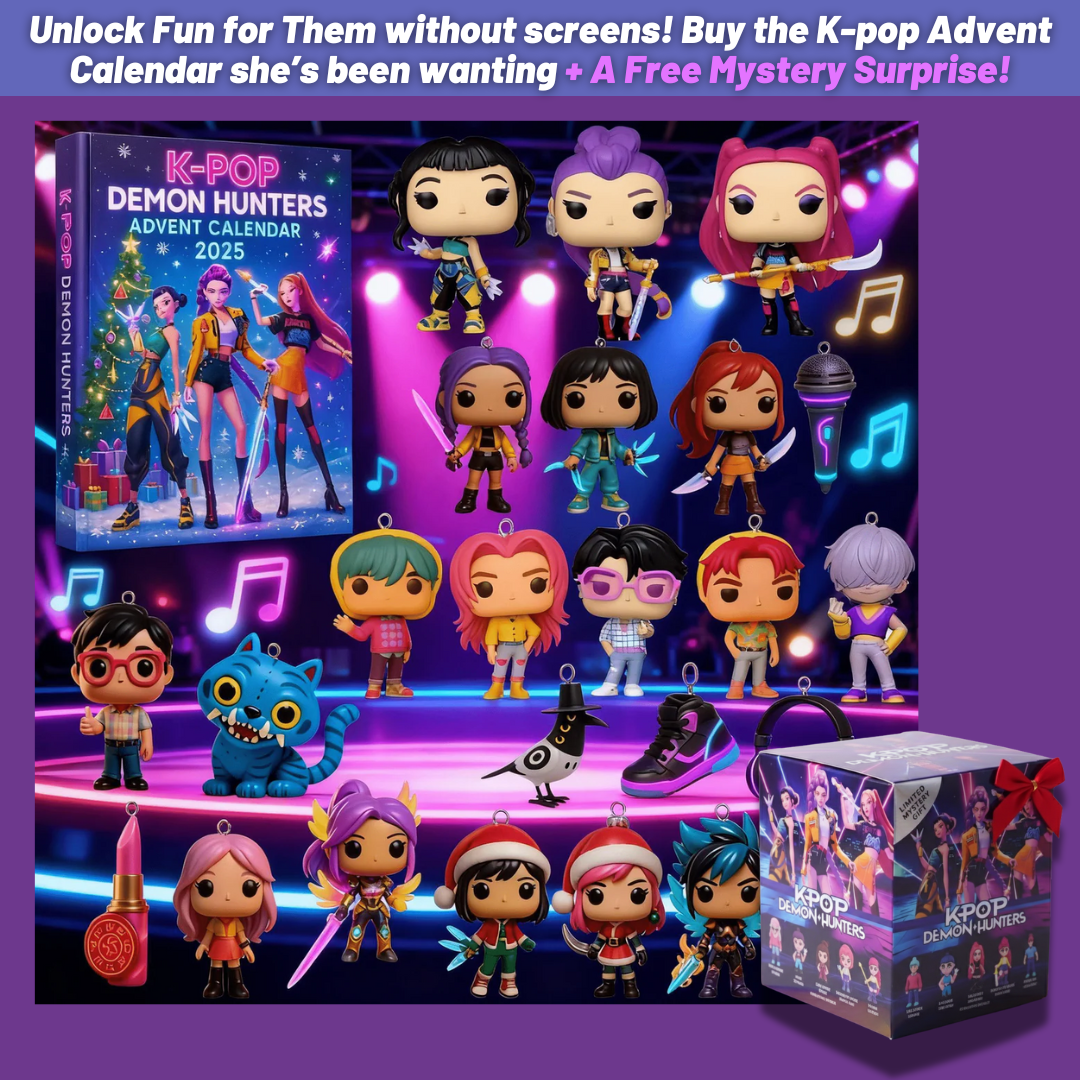 K-Pop Idol Squad Limited Edition 2025 Advent Calendar + FREE Surprise Gift Box!