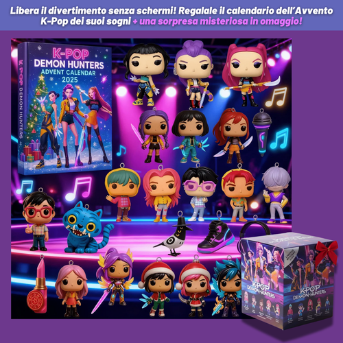 Calendario dell’Avvento Edizione Limitata 2025 K-Pop Idol Squad + Scatola Regalo a Sorpresa GRATUITA!