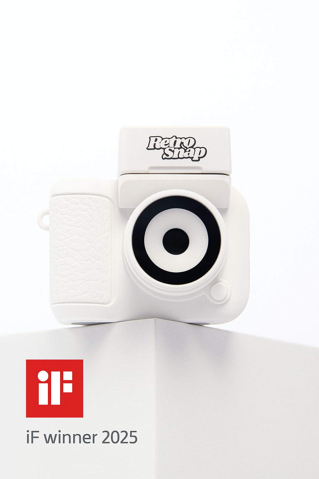 RetroSnap® – Mini Appareil Photo Numérique au Style Rétro + Carte Mémoire 32 Go OFFERTE, Crochet Mousqueton & Batterie Amovible (Autonomie Supplémentaire de 180 min)