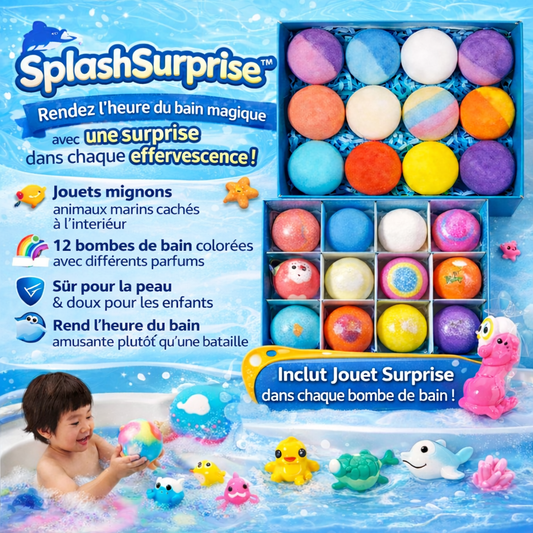 SplashSurprise™ — Transforme l’heure du bain en le moment préféré de tes enfants