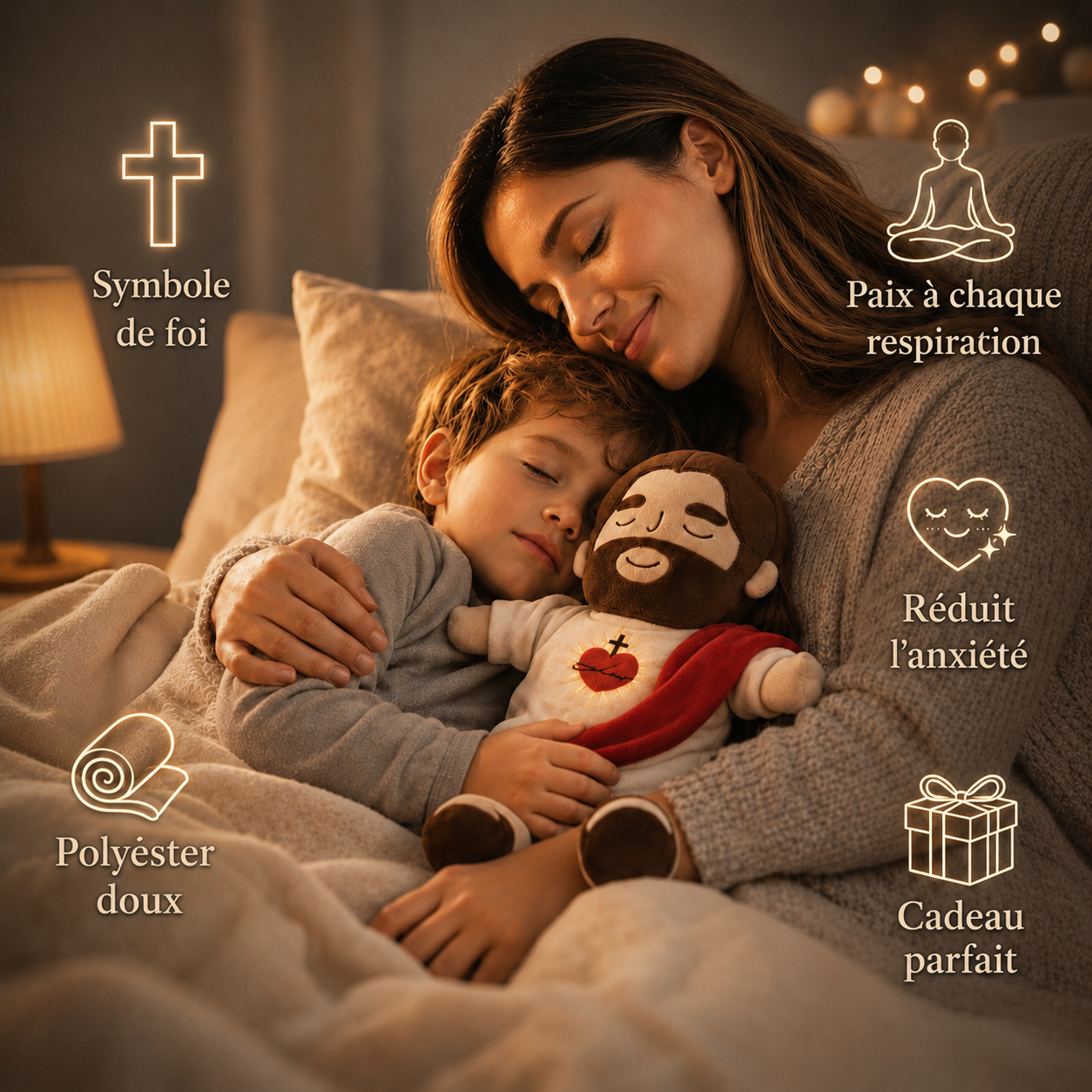 Jésus Câlin™ – Peluche de Réconfort