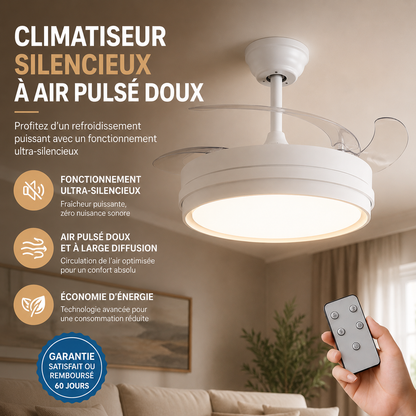 Climora™ — Le ventilateur de plafond incontournable de cet été.