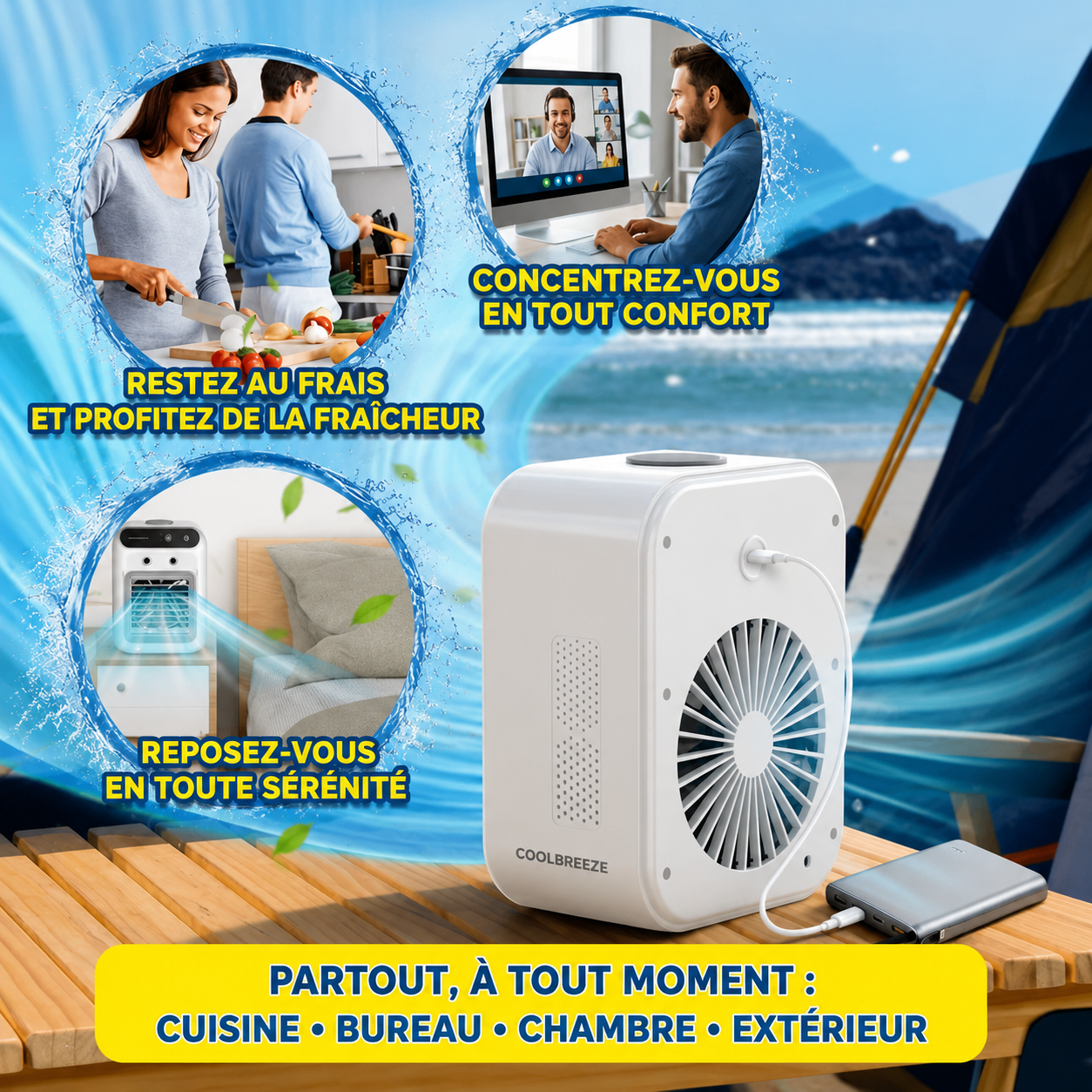 Climora™ Breeze — Un souffle de fraîcheur instantané.