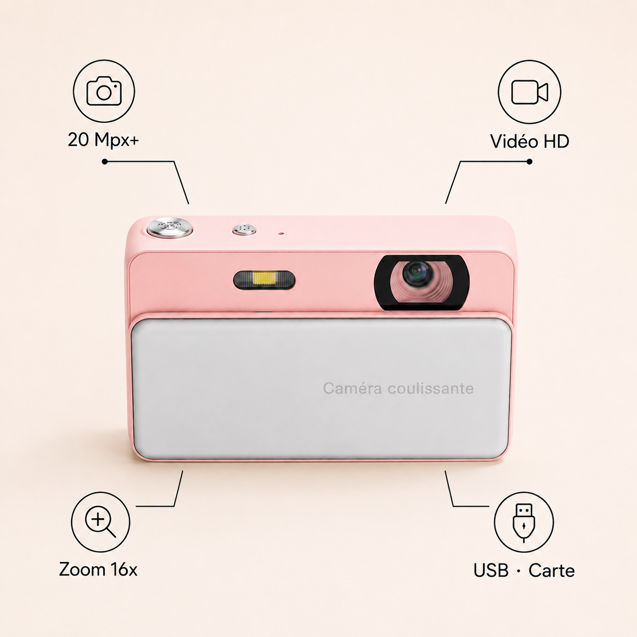 Vintra™ – L'appareil photo de poche qui remplace ton téléphone