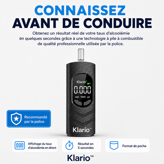 Klario™ Pro — Éthylotest personnel à cellule de combustible