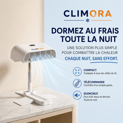 Climora™ Nuit — La fraîcheur essentielle pour mieux dormir.