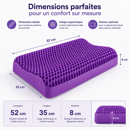 Climora™ Ergo — L'oreiller ergonomique pour des nuits plus fraîches.