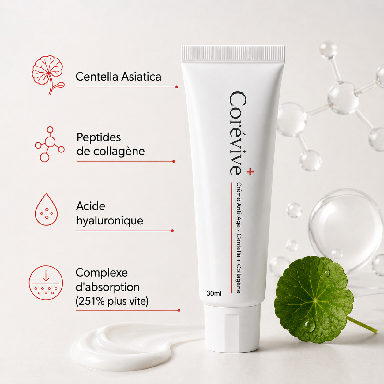 Corévive™ – Crème Anti-Âge Coréenne All-in-One