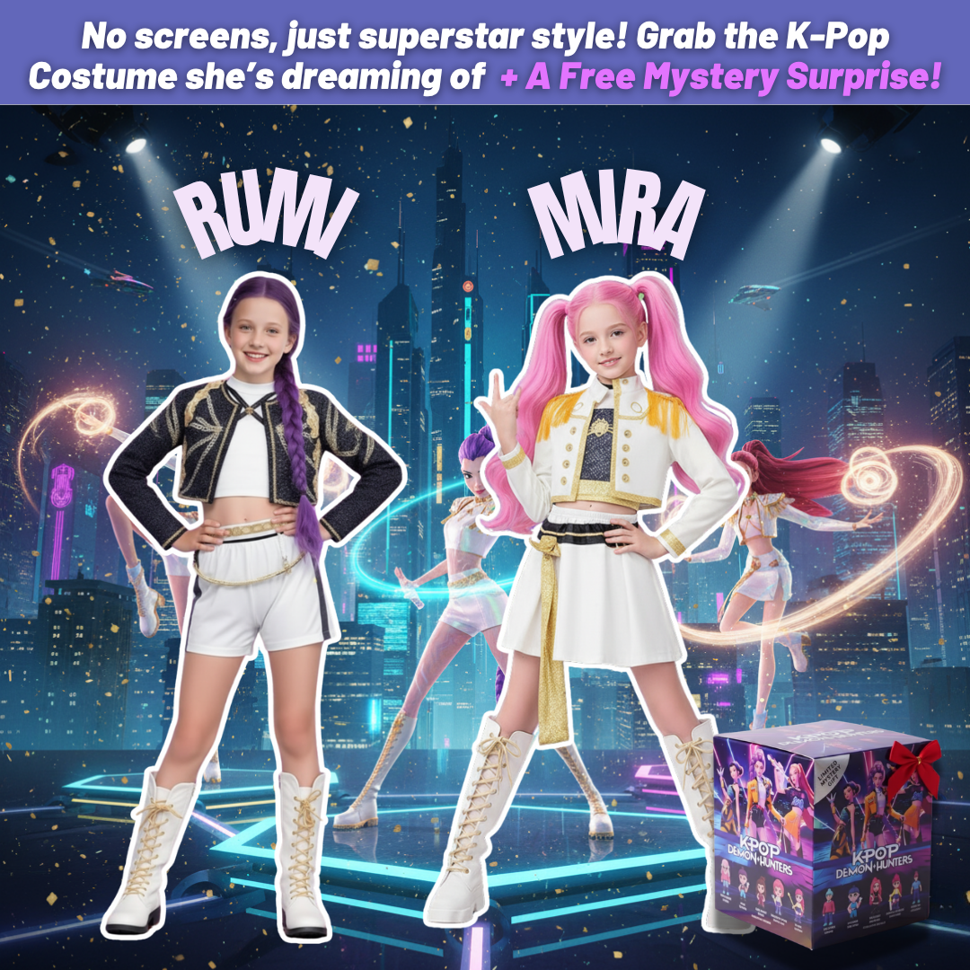 K-Pop Superstar White Dream Outfit + FREE Surprise Gift Box!