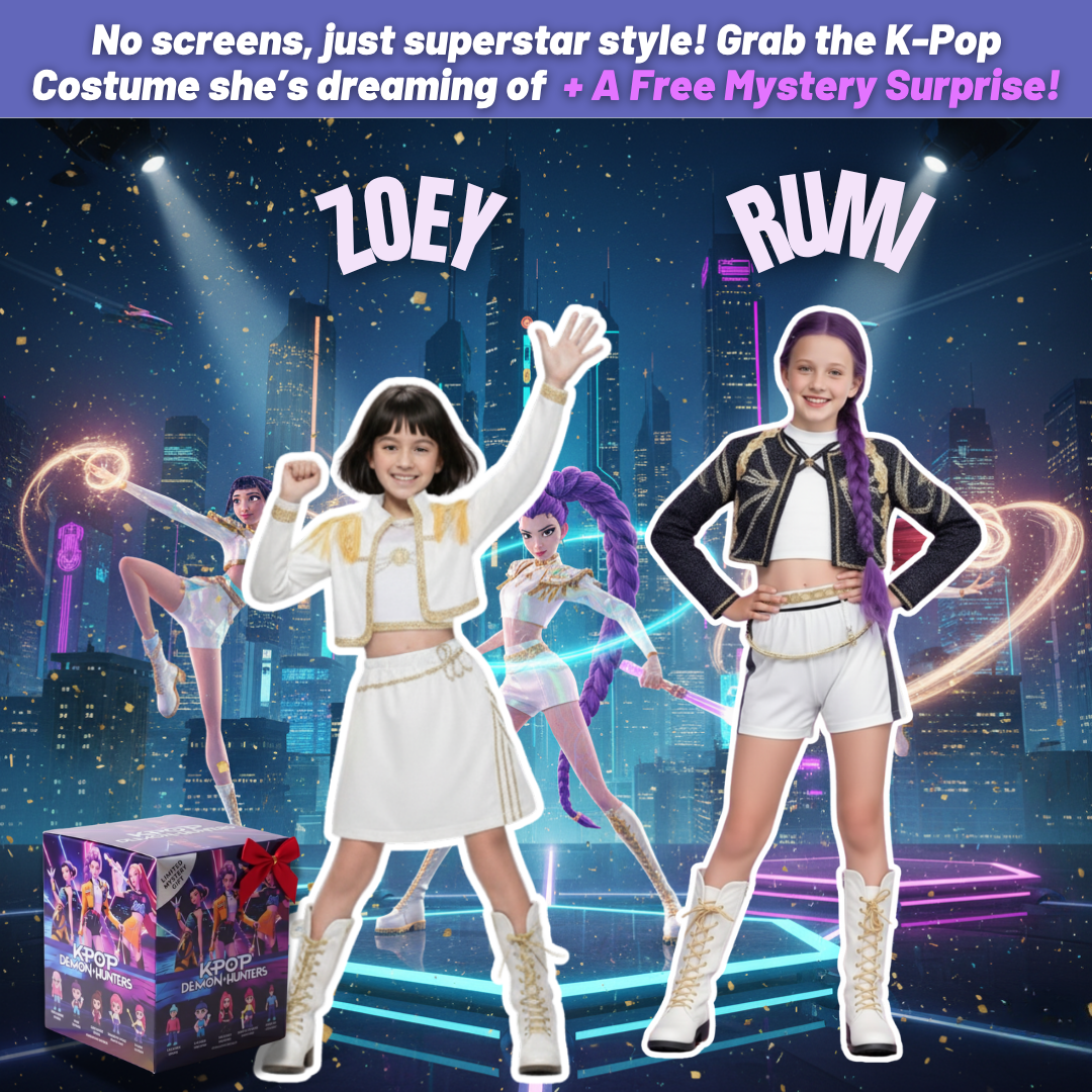 K-Pop Superstar White Dream Outfit + FREE Surprise Gift Box!