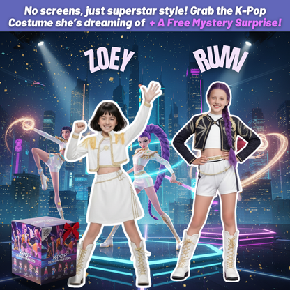 K-Pop Superstar White Dream Outfit + FREE Surprise Gift Box!