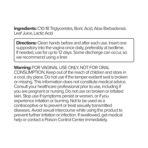VivaBalance™ Vaginal Suppository