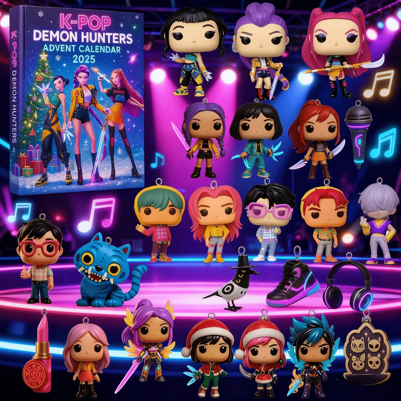 Calendario dell’Avvento Edizione Limitata 2025 K-Pop Idol Squad + Scatola Regalo a Sorpresa GRATUITA!