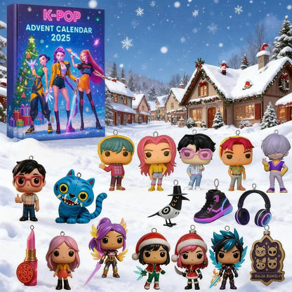 K-Pop Idol Squad Limited Edition 2025 Advent Calendar + FREE Surprise Gift Box!