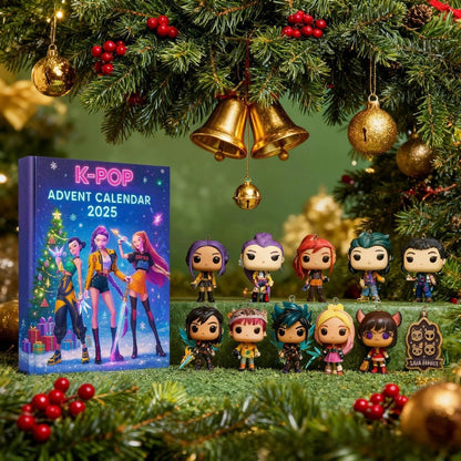 K-Pop Idol Squad Limited Edition 2025 Advent Calendar + FREE Surprise Gift Box!